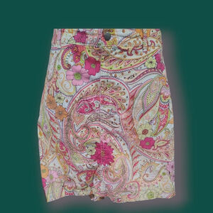 Plus sized vintage croft & barrow paisley print fairy skirt